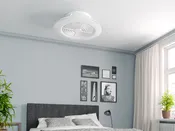 Ventilador de techo con luz motor dc alisio blanco 62.7 cm