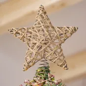 Adorno coronación árbol navidad yute 20x25cm