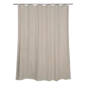 Cortina baño neo marrón lino+poliéster 180x200 cm