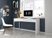 Mesa escritorio touch blanco 138x50x75 cm