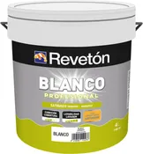 Pintura interior revetón blanco profesional satinado 4l