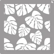 Plantilla decorativa stencil la pajarita tropical 50x50cm