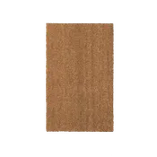 Felpudo beige de fibra de coco / pvc 33 x55 cm