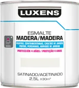 Pintura madera satinado al agua luxens 2.5 l white