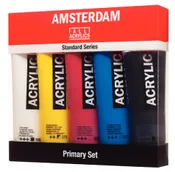 Set acrílico amsterdam color primario 5x120ml
