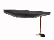 Parasol rectangular de aluminio lagos negro 300x400 cm