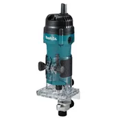 Fresadora makita de 570 w 6mm sar base recta