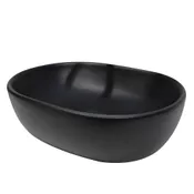 Lavabo albahaca negro 48.5x13x35 cm