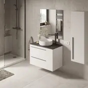 Encimera lavabo dekton gris piedra de 101x1.2x46 cm