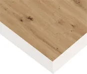 Tablero para mesa aglomerado bicolor: roble amazona / white de 140x68.5x2.5cm