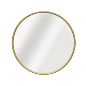 Espejo enmarcado redondo nordik frene natural inspire 62 x 62 cm