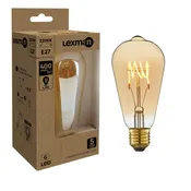 Bombilla led lexman filamento edison casquillo e27 de 2200 k