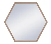 Espejo enmarcado hexagonal hexagon roble claro 53 x 61 cm