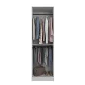 Composición nº71 spaceo home armario kit vestidor sin puertas textil 200x60x60cm