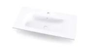 Lavabo solid vegas blanco 100.5x14x46 cm