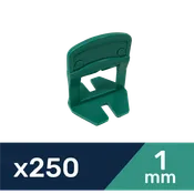 Kit de 250 unidades de clips de nivelación para baldosas dexter de 1mm