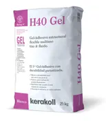 Mortero cola flex h40 gel kerakoll 25 kg blanco