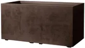 Jardinera auto riego de plástico millennium brownstone marrón 78.5x39 cm