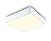 Plafã³n de techo led mantra cumbuco blanco cuadrado 40cm luz neutra 35w