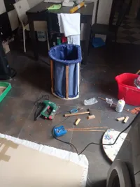 Reciclaje, reparación y restauración cubo para ropa sucia - 2
