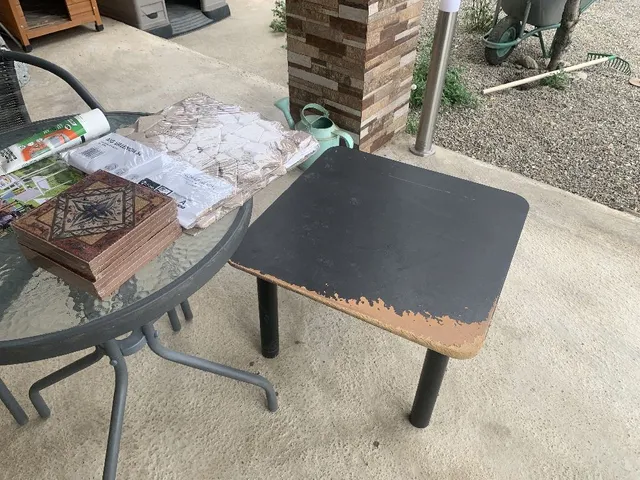 Renovación de mesa estropeada