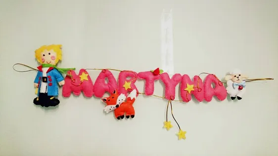 Nombre en fieltro Martyna