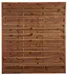 Panel de exterior recto savanne de madera marrón 180x200cm
