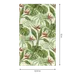 Papel pintado vinílico vegetal oriente 026-or multicolor