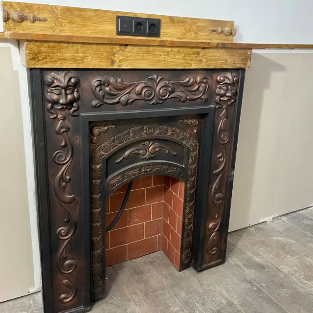 Chimenea decorativa reciclando una vieja