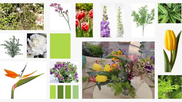 Mercado de las flores: Decoración floral sostenible.