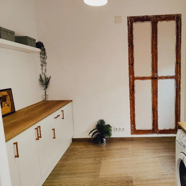 De una habitación vacía a una preciosa lavandería