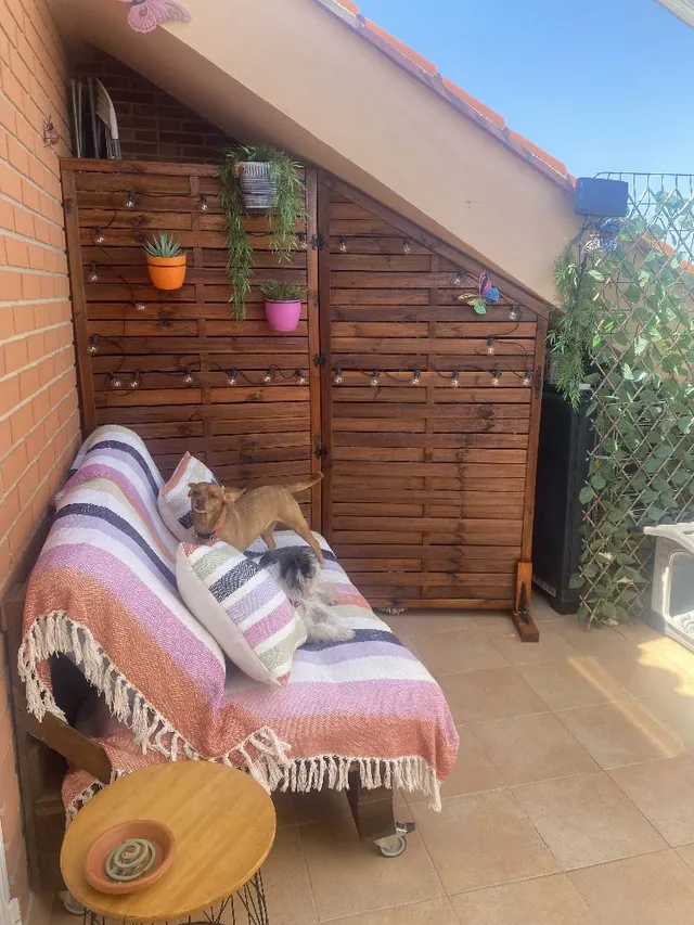 Convirtiendo una parte de la terraza en un rincón del relax