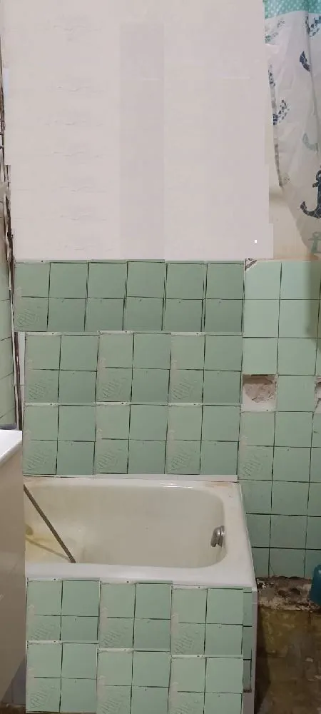 Principio de proyecto sobre baño en casa vieja