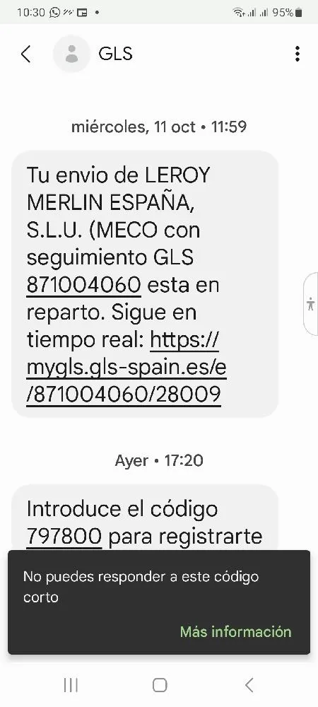 Cancelar pedido "en reparto" hace 10 días - 2