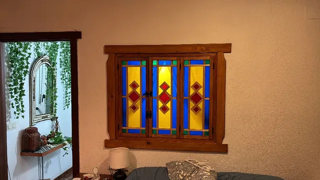DIY de  una ventana con cristalera