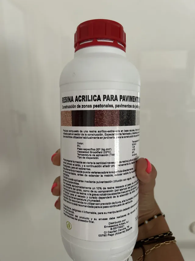 Resina acrilica diluida en agua para pulverizar