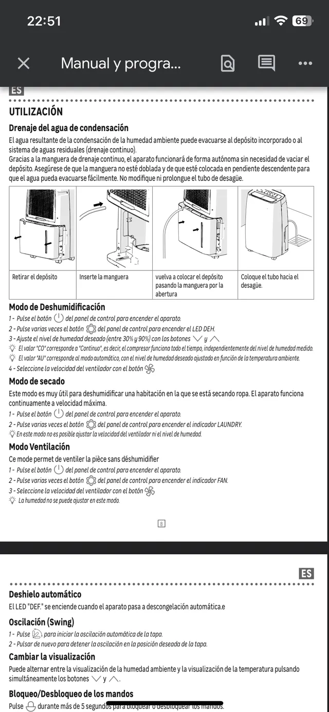 Deshumidificador D008-30L