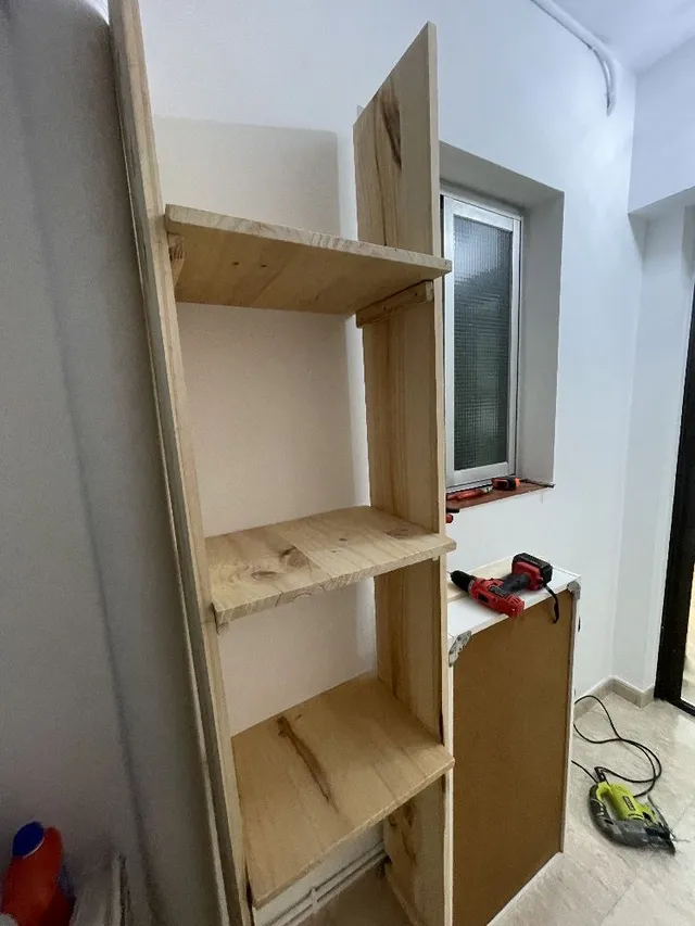 Construcción de una estantería de madera