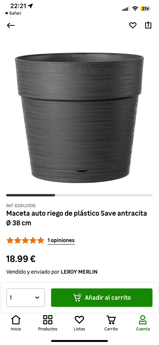 Maceta auto riego 82842006