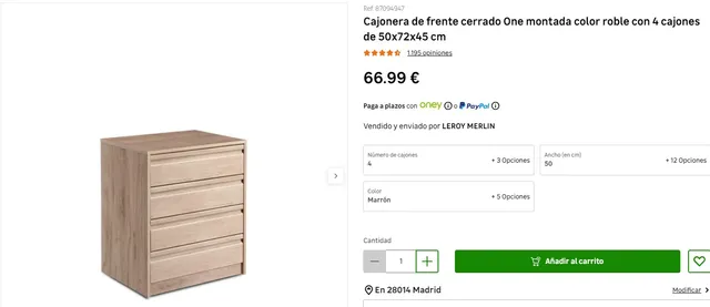 Cajonera renovada