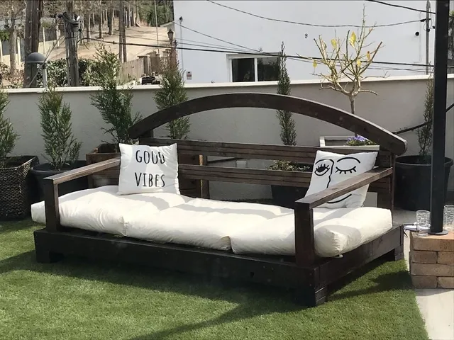 Sofá estilo balinesa para el Jardín