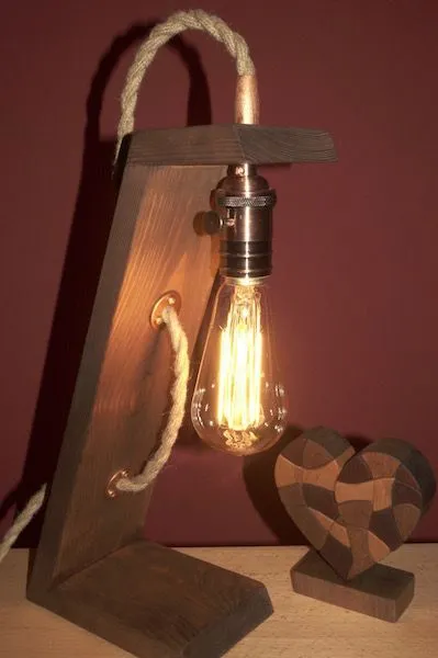 Cómo hacer una lámpara retro industrial con bombilla Edison