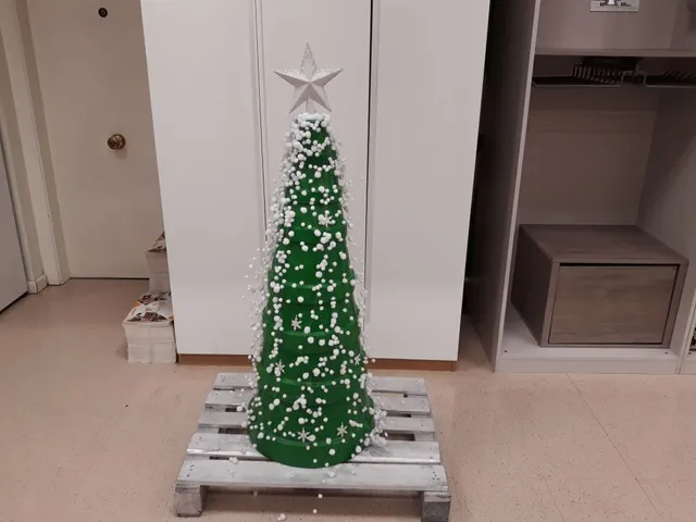 DIY de árbol de Navidad con macetas