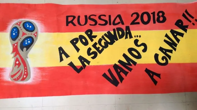 Pancarta para animar a tu equipo de fútbol en el Mundial