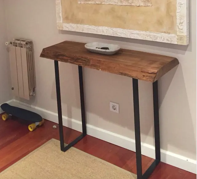 DIY de una mesa rústica para el recibidor