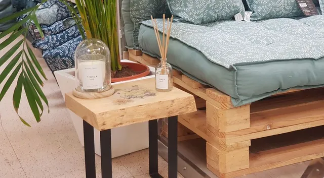 ¿Cómo crear una mesa auxiliar de centro madera?