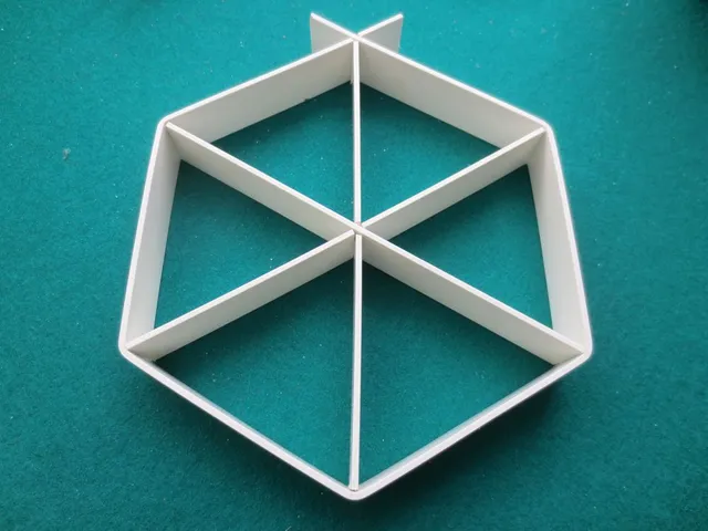 Cómo hacer un molde hexagonal desmontable para resina