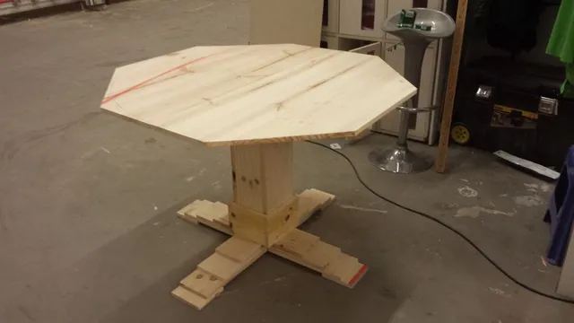 Mesa de centro de madera de pino