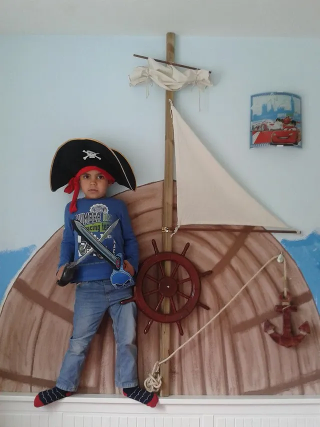 Habitación pirata de mi niño