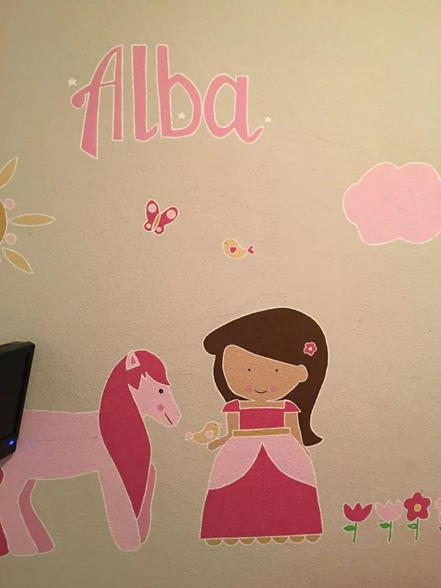 Idea de decoración para pared infantil